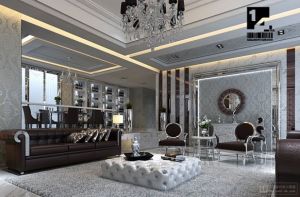 Glamorous home - Art Deco inspired living room - elegant home.jpg